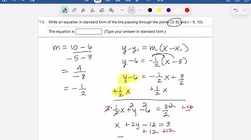 MTH098 Writing Equations of Lines Part 2