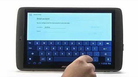 ARCHOS G9 Tablet  How-To pt 6 - Setting up your Email