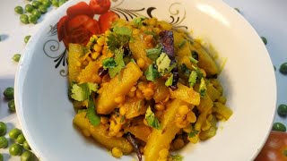 Mulo Diye Motor Dal - Mulor Dal - Yellow Split Peas with Radish - Mulo'r Recipe - Radish Recipe