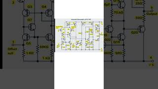 Internal Circuit diagram of IC 741 l Basic Electronics #viral #electronics