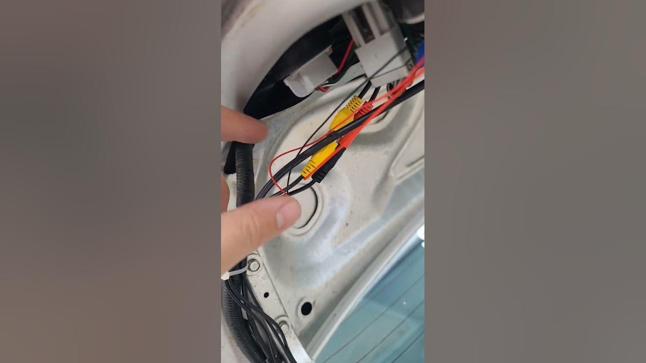 How to install rear view camera on 19962000 Honda Civic with aftermarket touchscreen BOSS