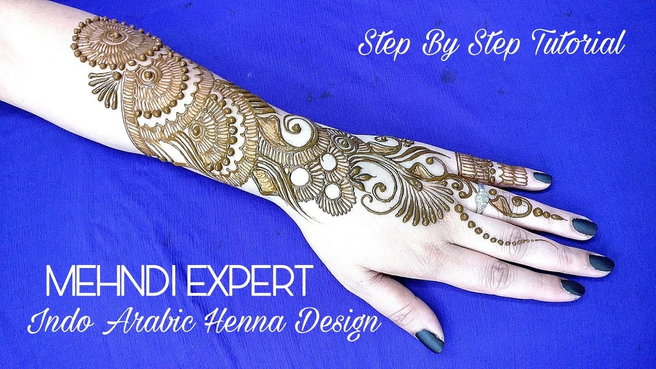 LIVE: Indo Arabic Henna design tutorial with explanation Bestest ...