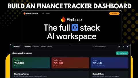 Build a Personal Finance Management Dashboard Using Firebase Studio — Full Stack for Free!