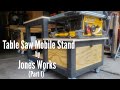 Table Saw Mobile Stand MkII | With Outfeed and Storage - 24 (Part 1)