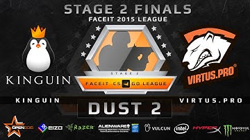 Kinguin vs Virtus.pro - Map 2 - Dust 2 (FACEIT Stage 2 Finals)