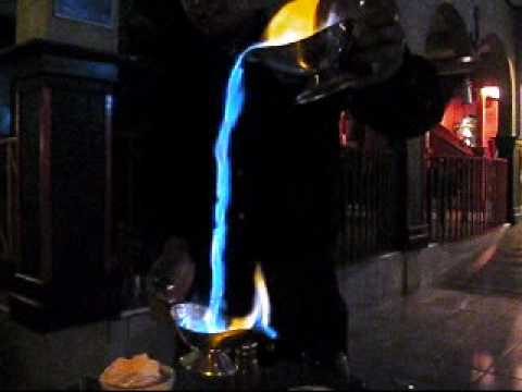 Flaming Waterfall of Mexican Coffee in Rocky Point, Mexico