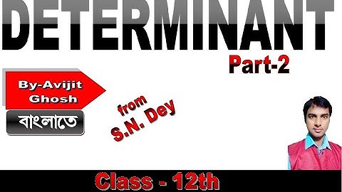 Determinant Ch 2A Part 2