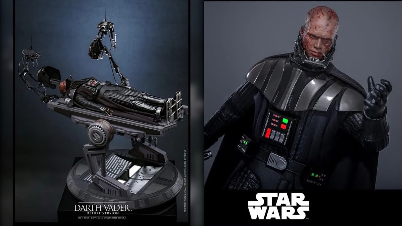 New Hot Toys Star Wars Darth Vader on table Rots action figure