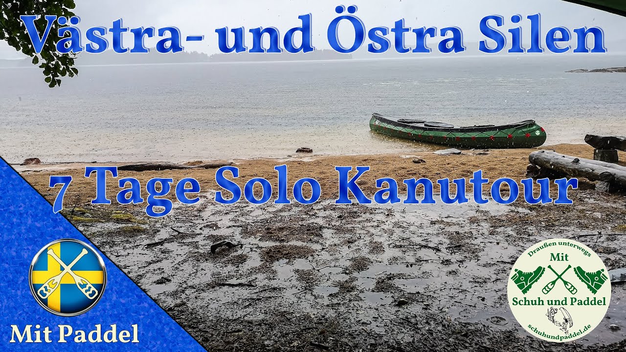 7 Tage Solo Kanutour Västra  und Östra Silen, Schweden
