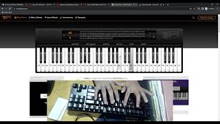rush e on virtual piano using pc keyboard ! with handcam screenshot 3