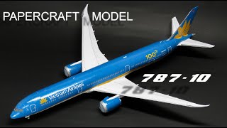 VIETNAM AIRLINES BOEING 78710 PAPERCRAFT PAPER MODEL
