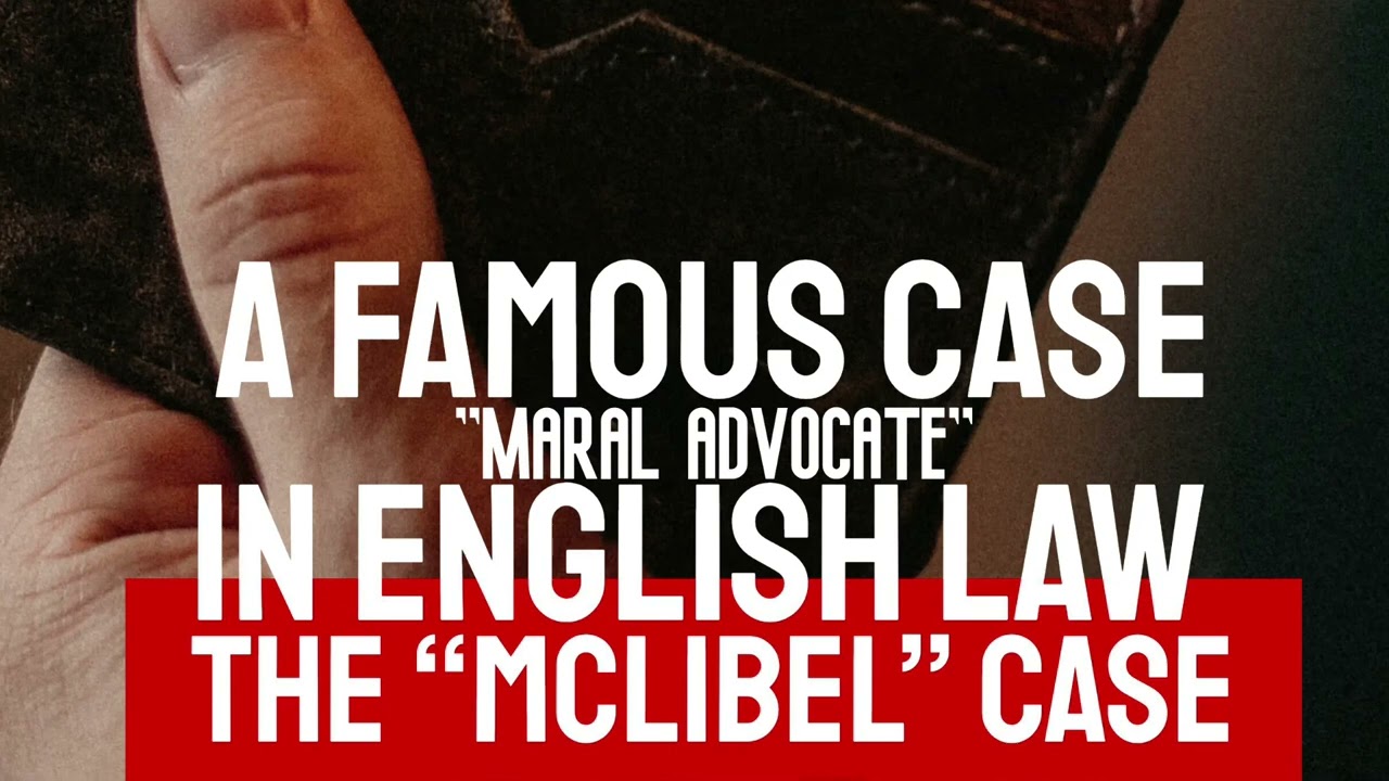 A FAMOUS CASE IN ENGLISH LAW. 1990-2005 The “McLibel” case or “What’s wrong with McDonald’s” 🤔⁉️