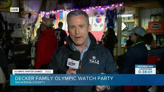 Olympic Winter Games: Decker family Olympic watch party underway in Waukesha County