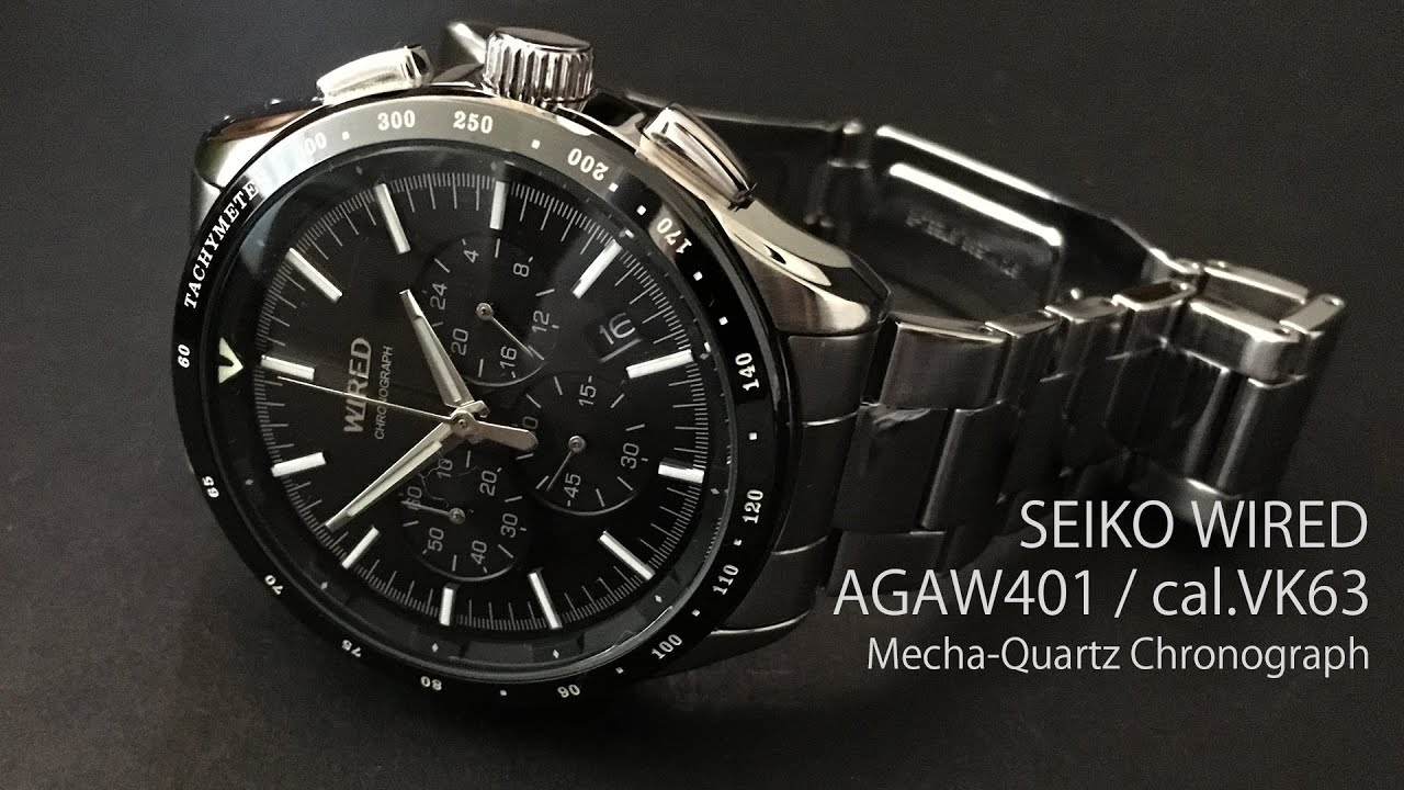 SEIKO WIRED AGAW401/ Mecha-Quartz Chronograph - YouTube