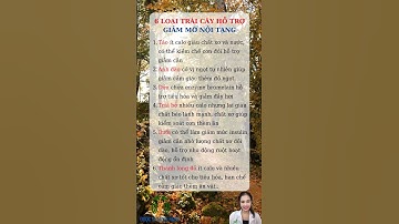 6 loại trái cây gỗ trợ giảm mỡ nội tạng #shorts