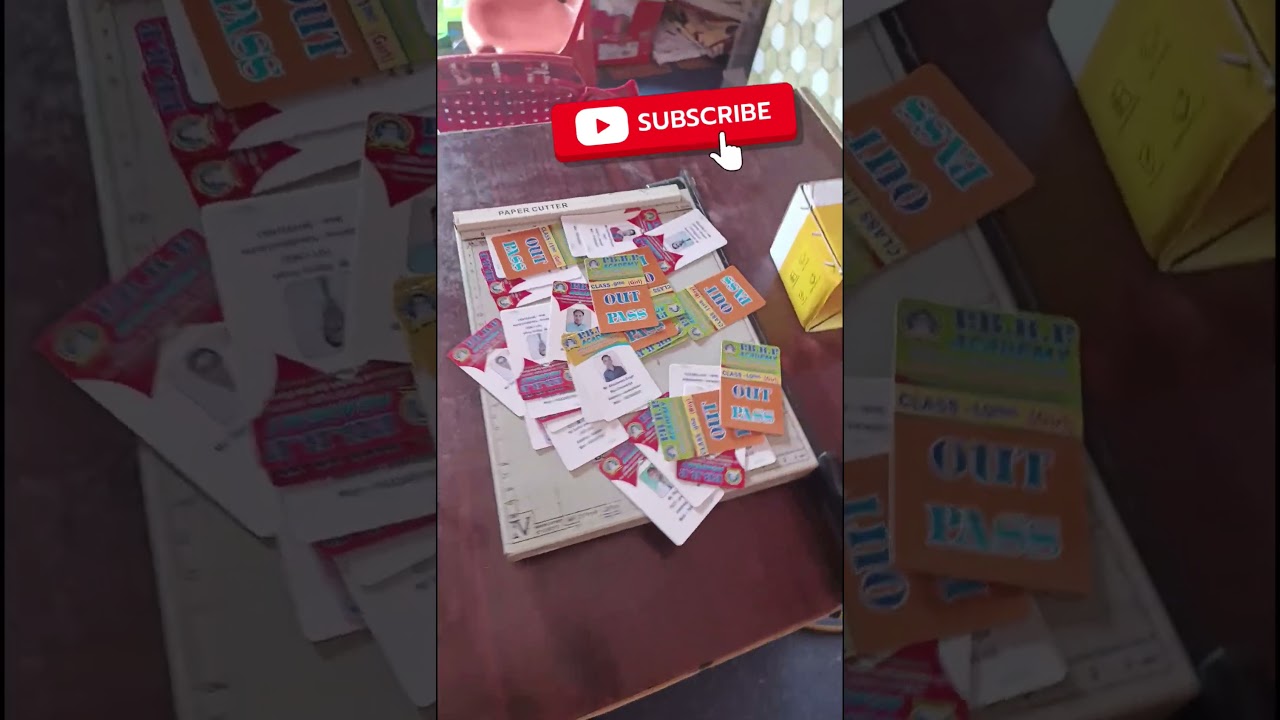 Id card cutting by Die cutter