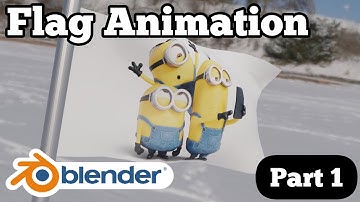 Flag Animation in blender l PART 1 l