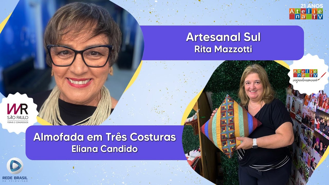 ALMOFADA EM 3 COSTURAS / ARTESANAL SUL