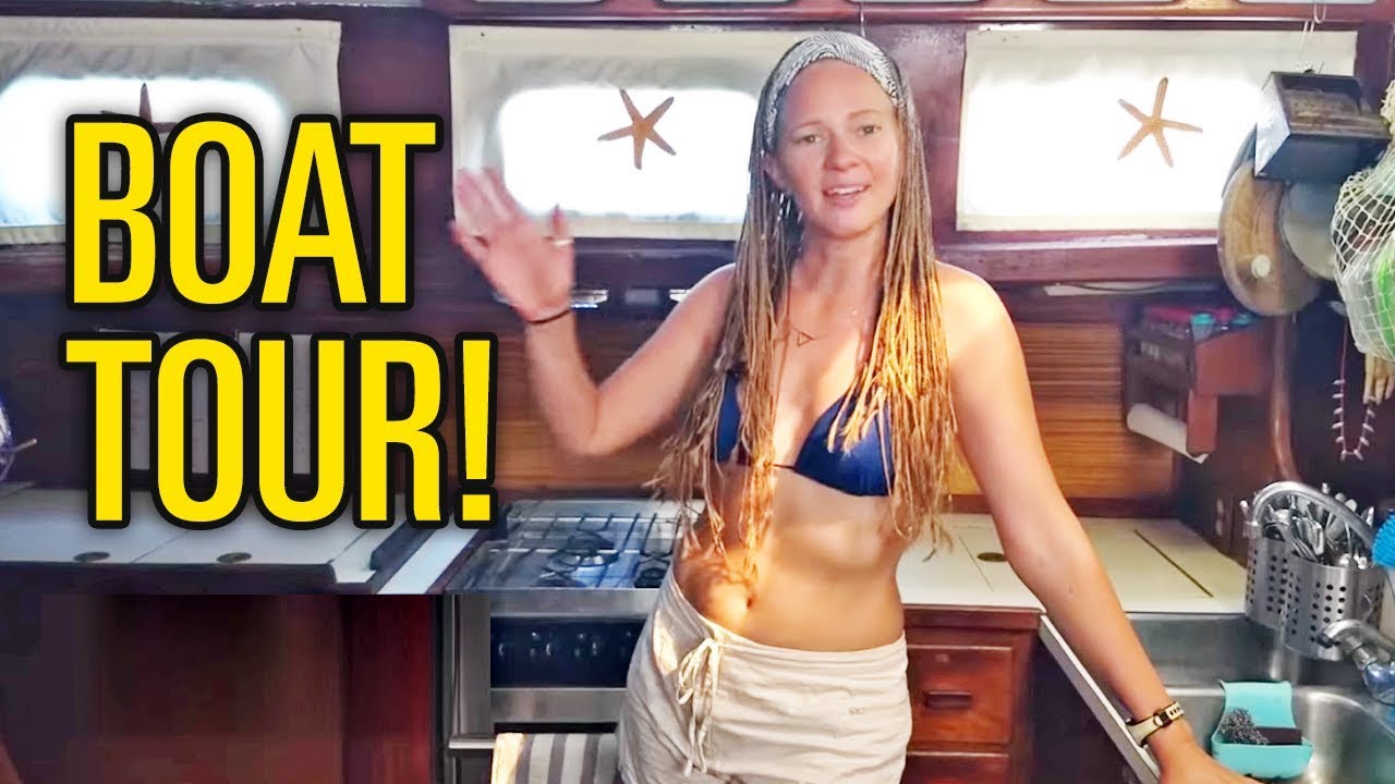 Boat Tour of our 1967 Creekmore 45 - Interior & Exterior (Sailing S/V Temptress)