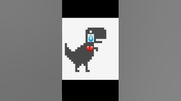 The sad ending to the Dino run game on Google💔🥺#shorts