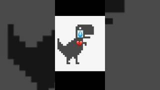 The sad ending to the Dino run game on Google💔🥺#shorts screenshot 5