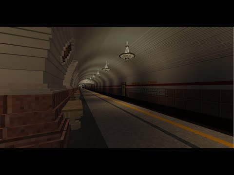 Площадь Восстания станция метро СПб в Minecraft