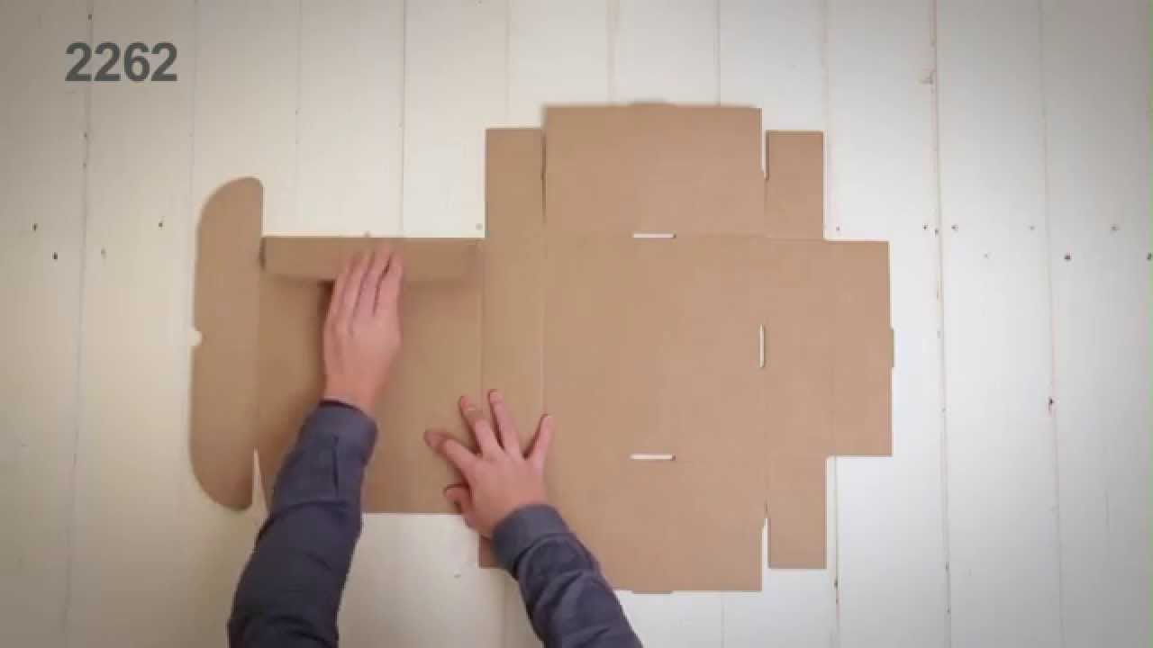 Self-assemble boxes - Assembly video ref. 2262 SelfPackaging - YouTube