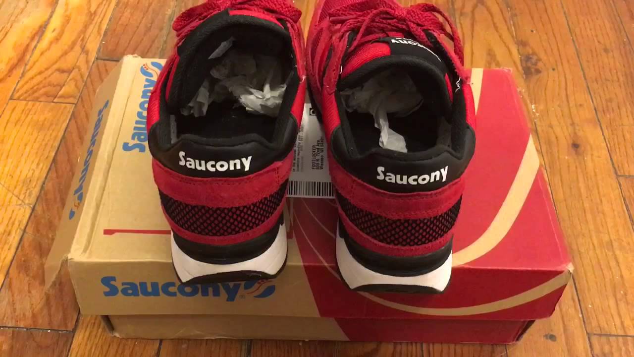 Saucony Shadow Original Black/Red - YouTube