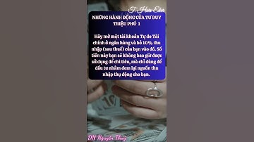 ⭐ Tư duy số 14: Người giàu quản lý tiền của họ rất giỏi#nguyenthuy1306 #tuduytrieuphu #thanhcong