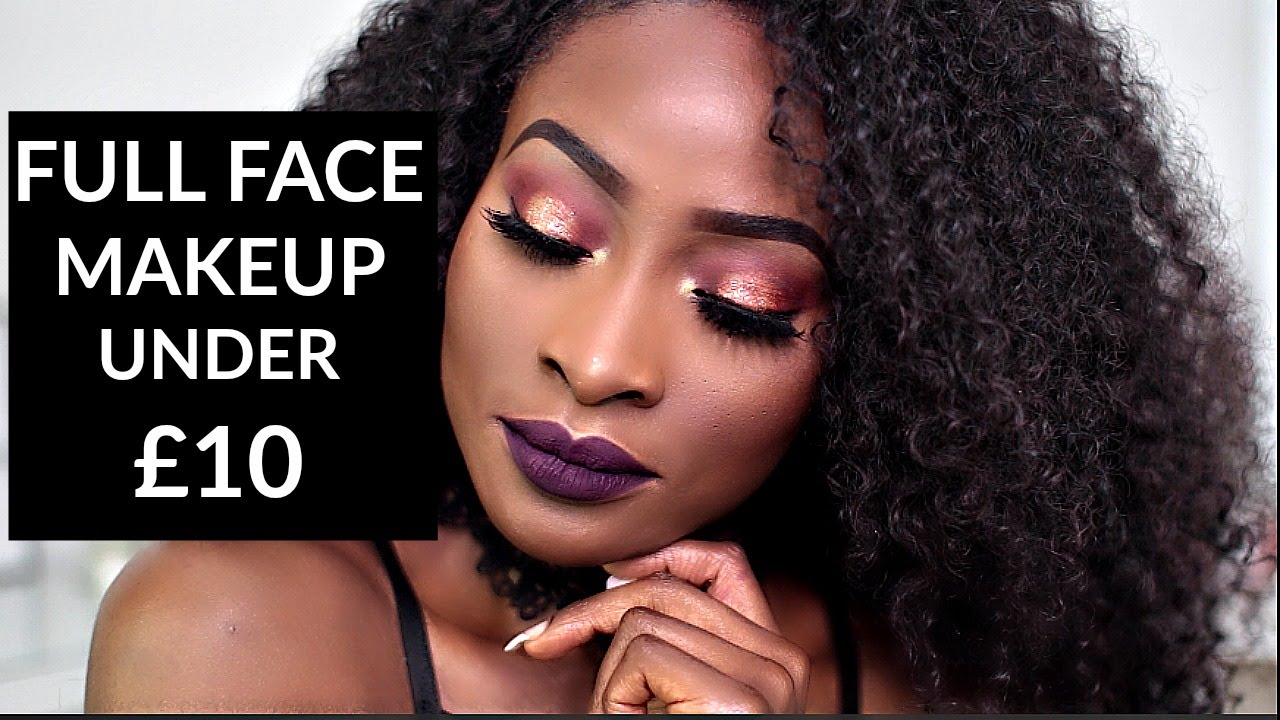 FULL FACE USING MAKEUP UNDER 10 YouTube