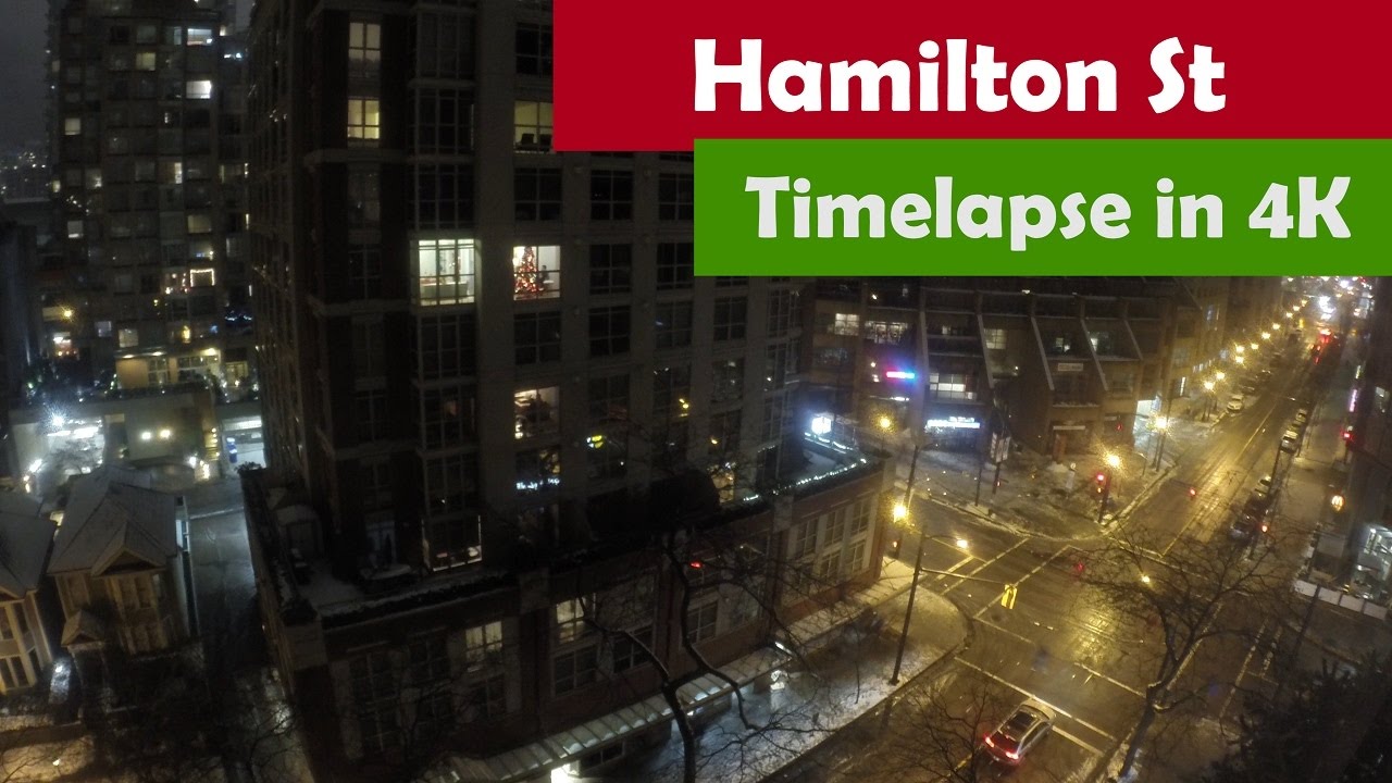 gopro videos slow on computer Hamilton St in downtown Vancouver (4k)