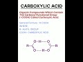 CARBOXYLIC ACID | #shorts #short #youtubeshorts #trending #viral #ytshorts #reels #youtube #cbse