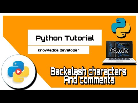 Python Bangla Tutorials 03 : Backslash characters and comments