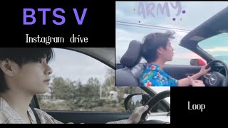 ※曲の切れ目をクリアにして作り直しました💜BTS  V Instagram drive インスタ　ドライブ　テテ　曲　繰り返し  loop 通勤　通学　ウォーキング　ランニング　家事　作業用　彼氏