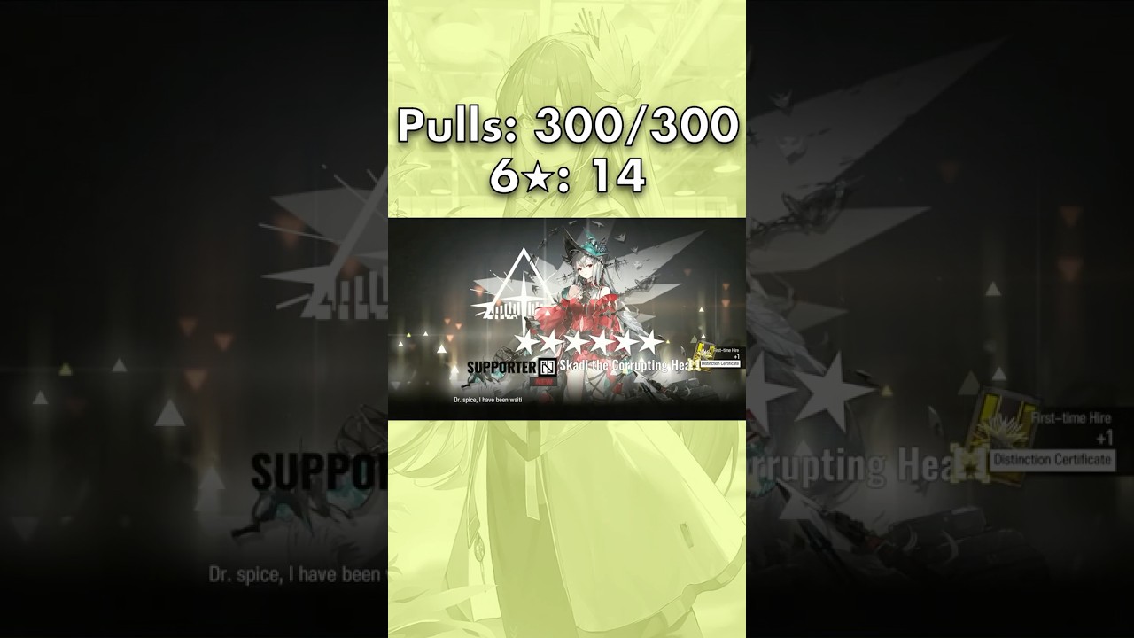 the luckiest pulls ever? (Arknights Muelsyse Banner)