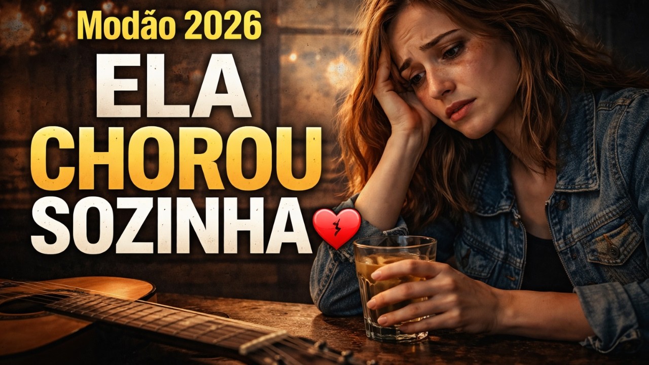 CHORO QUE NÃO SE VÊ 💔 Modão Sertanejo 2026 Pra Sofrer Sozinha (6 Inéditas)