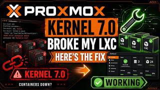 Proxmox Kernel 7.0 Broke My LXC Containers! (Here's the Fix)