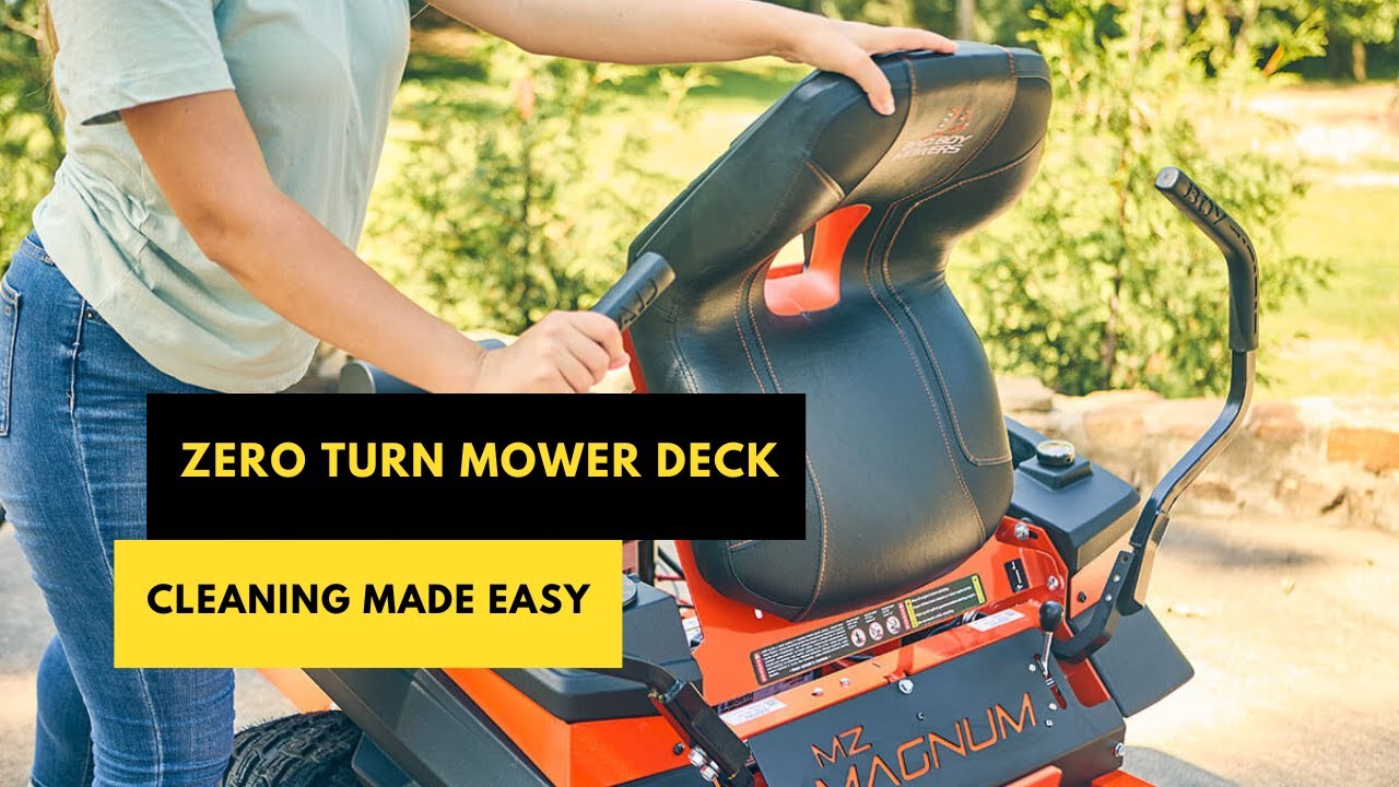 ZERO Turn Mower Deck Cleaning Made EASY