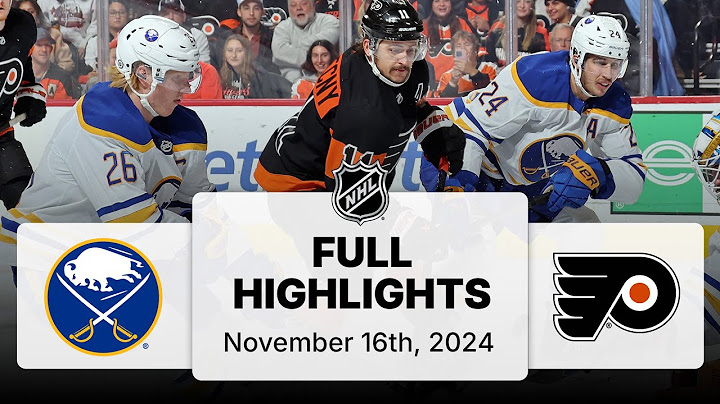 NHL Highlights | Sabres vs. Flyers | November 16, 2024