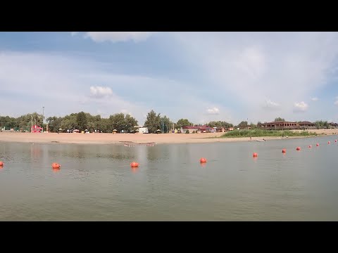 р. Иртыш г. Омск (4К) 30.07.2020 г. № 14 пляж Кировского района ! Обзор с воды