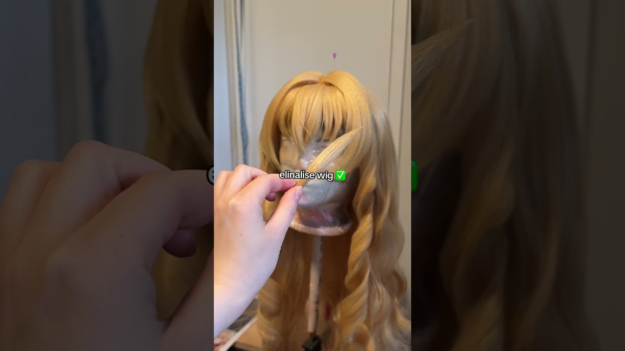 hyped to wear this wiggie 🥹 #elinalise #mushokutensei #elinalisecosplay #cosplaywig #wigstyling