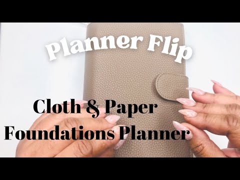 Foundations 6-Ring Leather Agenda | Personal | Cloth & Paper Cortado