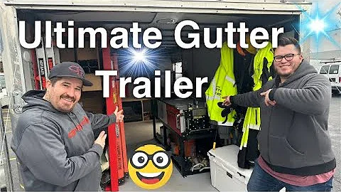 🔥 ULTIMATE Gutter Trailer Setup Tour | Professional Mobile Workshop | Organization Goals