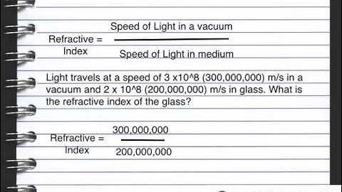 P5 Lesson 7 Refraction   Refractive Index OCR Gateway