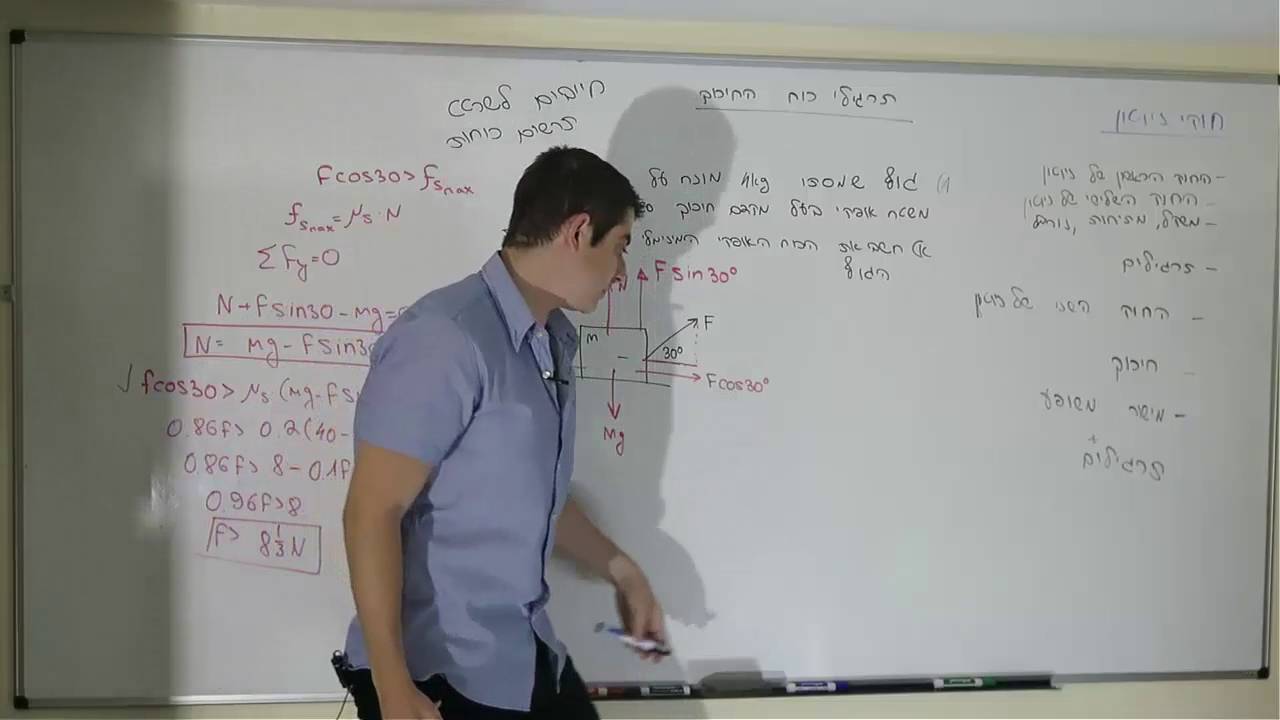 חוקי ניוטון-חלק ב