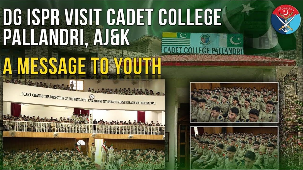 DGISPR visit to Cadet College Pallandri, AJ&K | A Message to Youth | IKAN 