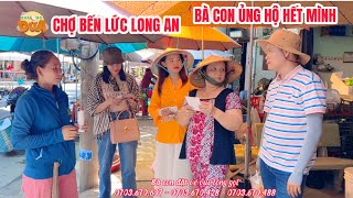 Khương Dừa, Thùy Kim Khiết được bà con chợ Bến Lức ủng hộ vé đêm nhạc 20/04 nhiệt tình