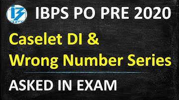 Caselet DI & Wrong Number Series Asked In IBPS PO PRE 2020|| Memory Based Questions