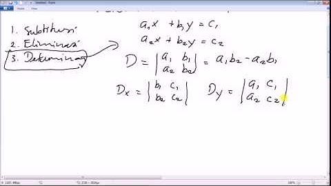 sistem persamaan linear dua variable dengan metode determinan