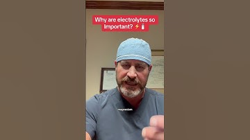 Why are electrolytes so important?? #doctor #surgeon #lifehacks #hearthealth #fypツ